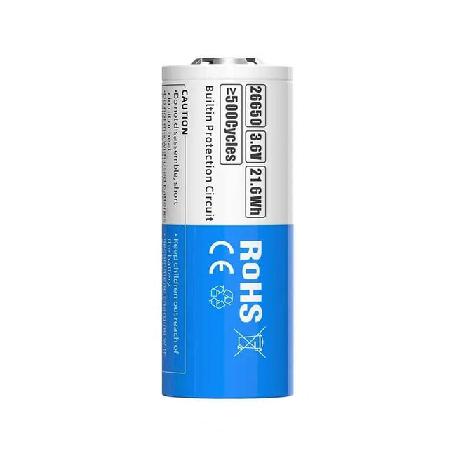 Xtar 10A 6000mAh High Capacity 26650 Battery