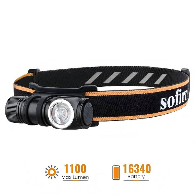 Sofirn HS10 USB C Rechargeable Mini 16340 Headlamp