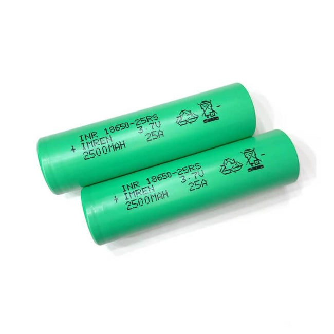 IMREN 25RS 18650 2500mAh 25A Rechargeable Lithium Battery