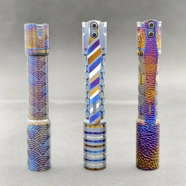 Reylight Pineapple mini Ti MK II- hand carved