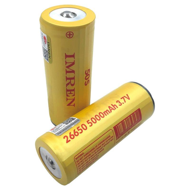 IMREN 50S 26650 5000mAh 50A Rechargeable Lithium Battery