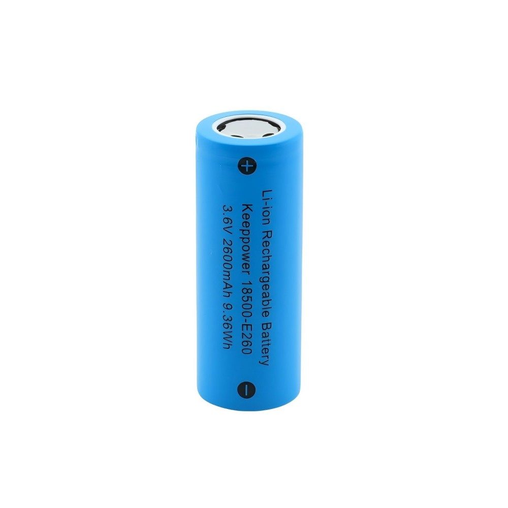 Keeppower 18500-E260 2600mAh 3.6V Rechargeable Li-ion Battery
