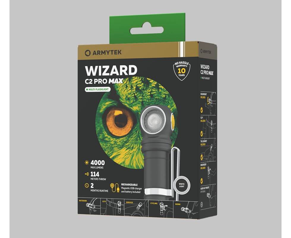 Armytek Wizard C2 PRO Max Magnetic USB Headlamp