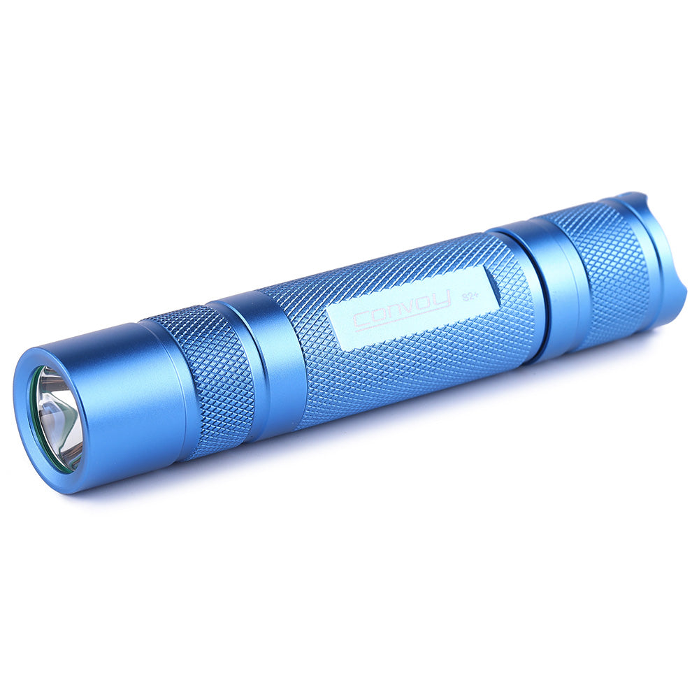 Convoy S2+ Blue 18650 Flashlight – LED & Driver Options