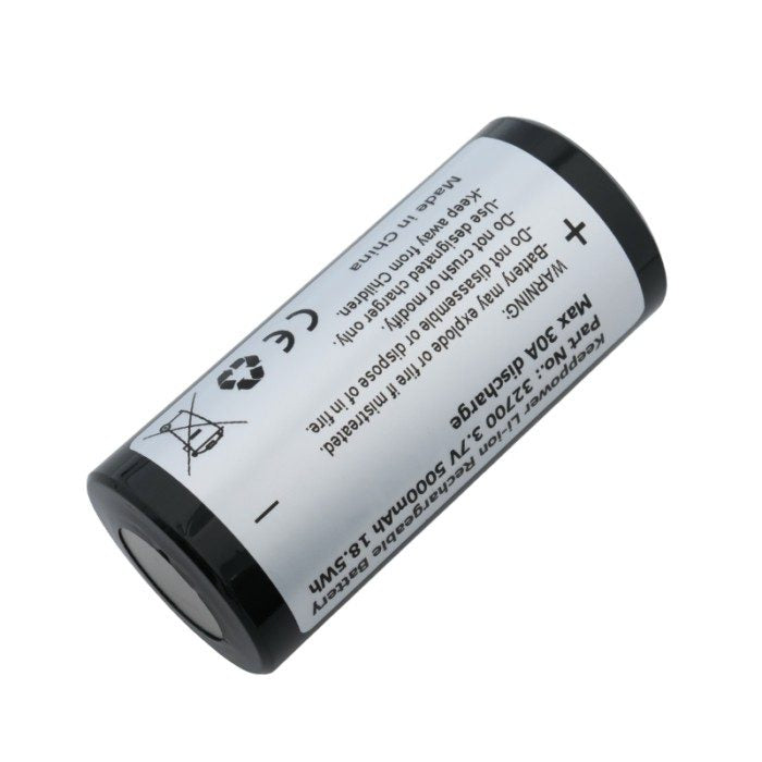 Keeppower 32700 5000mAh 18.5Wh Li-ion Rechargeable Battery