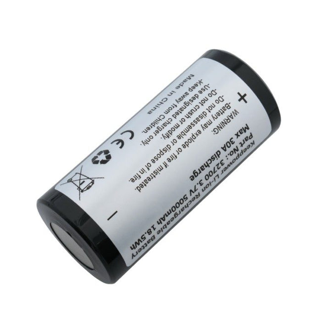 Keeppower 32700 5000mAh 18.5Wh Li-ion Rechargeable Battery