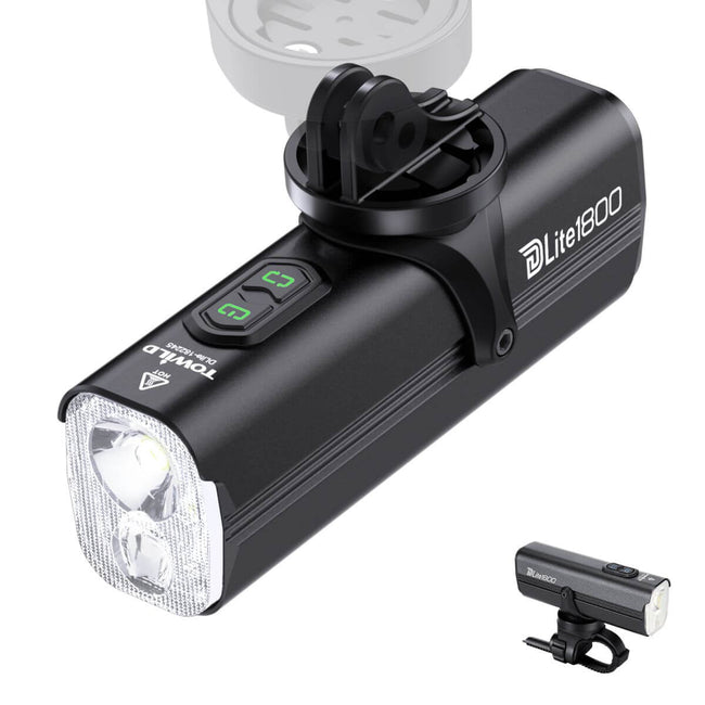 TOWILD Dlite 1800 Lumens Rechargeable Bike Front Light