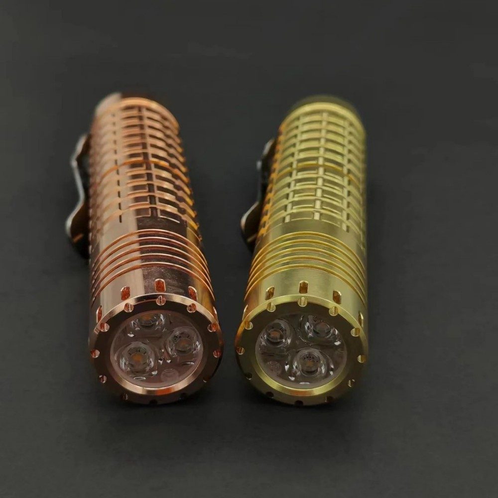 ReyLight Dawn- Copper Brass EDC Flashlight