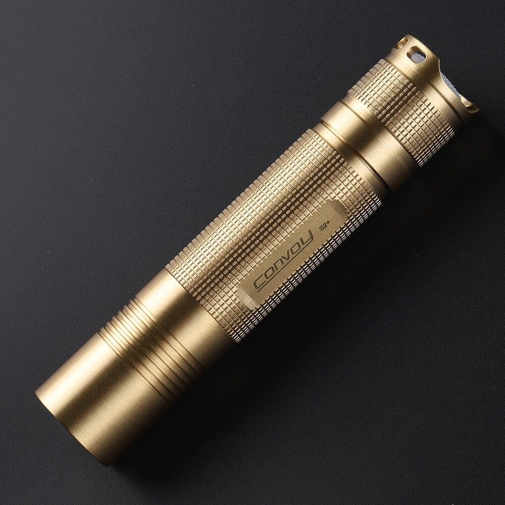 Convoy S2+ brass 18650 flashlight – flashlightgo