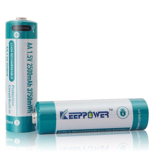 Keeppower P1450TC 2500mAh Type C AA Battery