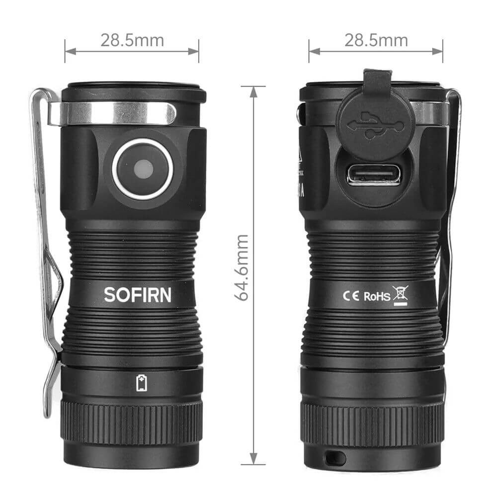 Sofirn SC13A 1300 Lumens EDC Keychain Flashlight