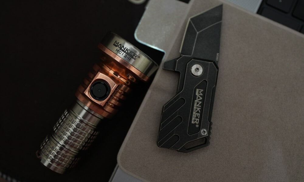 MC13 II Sbt90.2 Pocket EDC Flashlight-Titanium & Copper