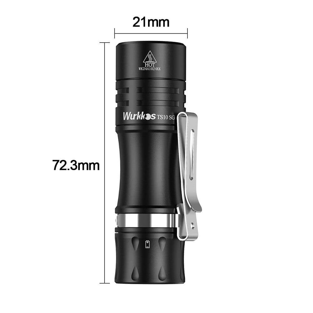 Wurkkos TS10 SG Powerful Mini EDC Flashlight