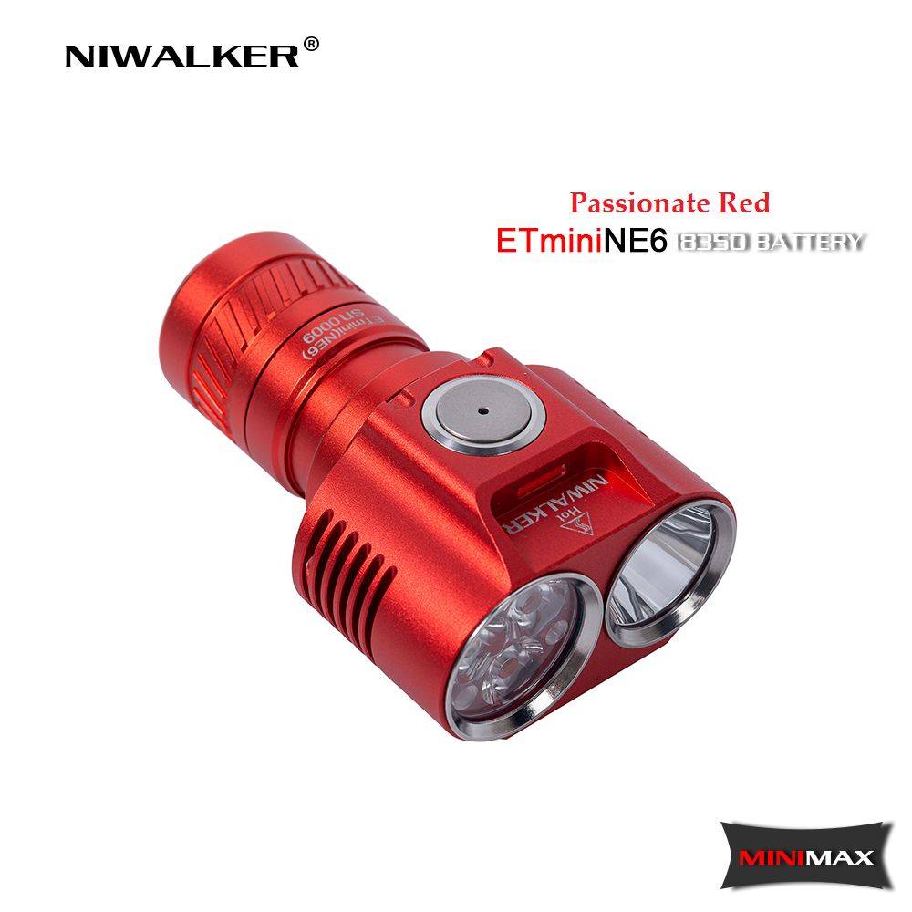 Niwalker ETmini NE6 Dual Head 3200lm EDC Flashlight – flashlightgo