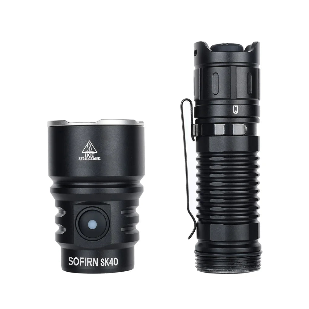 Sofirn SK40 3200 Lumens Dual Switch Tactical Flashlight