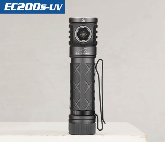 Skilhunt EC200S-UV 2100 lumens 365nm beam EDC Flashlight