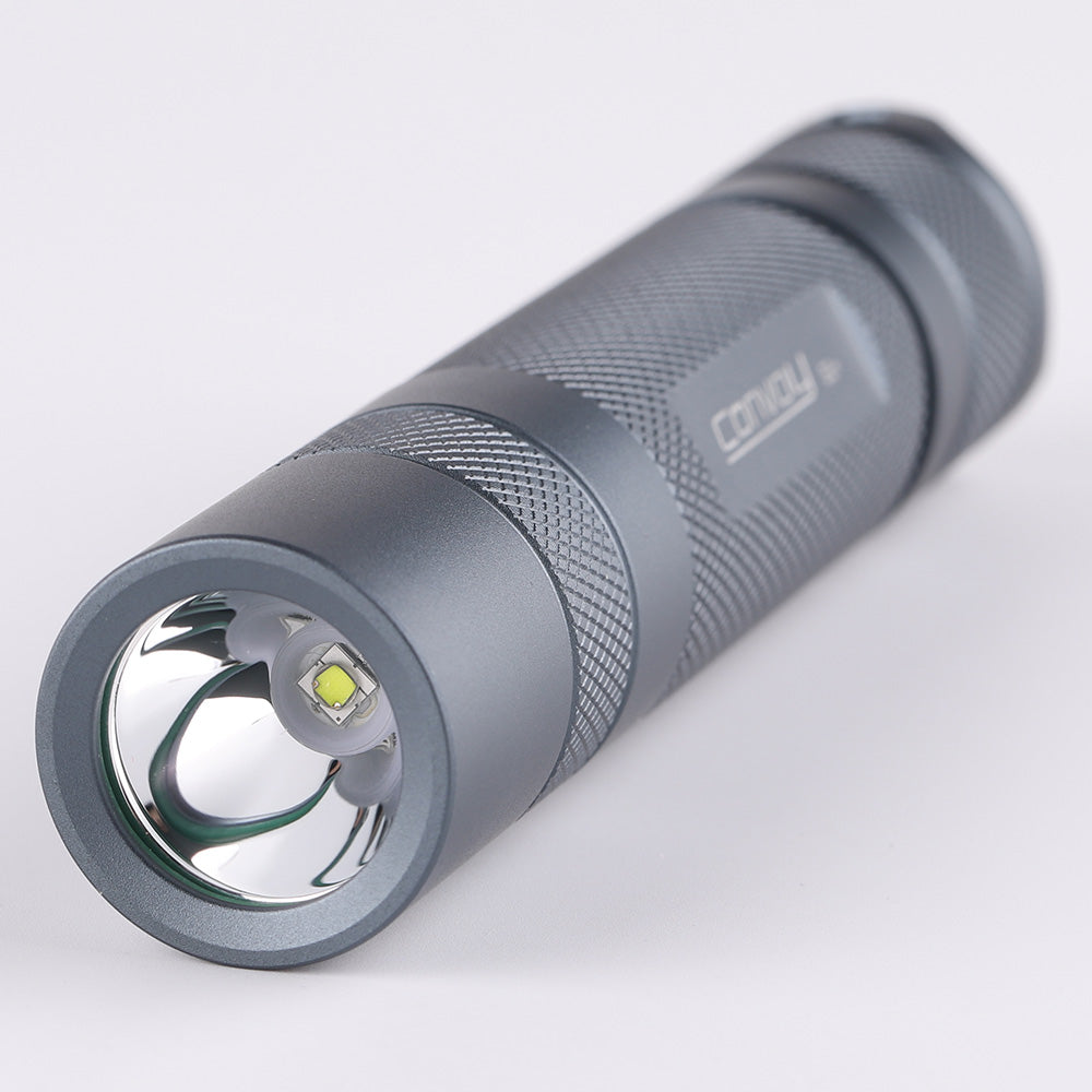 Convoy S2+ Gray 18650 Flashlight – LED & Driver Options