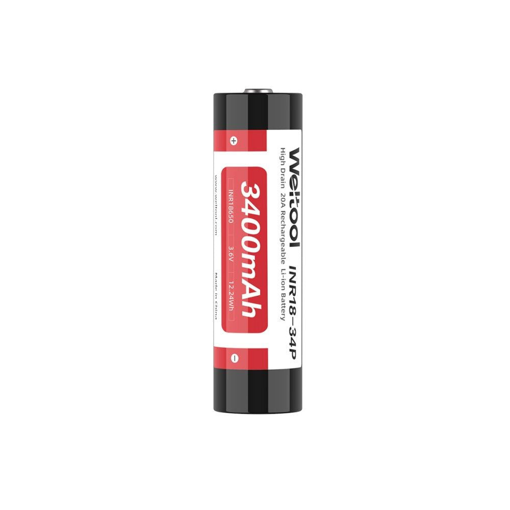 Weltool INR18-34P high drain 18650 Li-ion battery 3400mAh