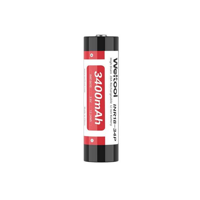 Weltool INR18-34P high drain 18650 Li-ion battery 3400mAh