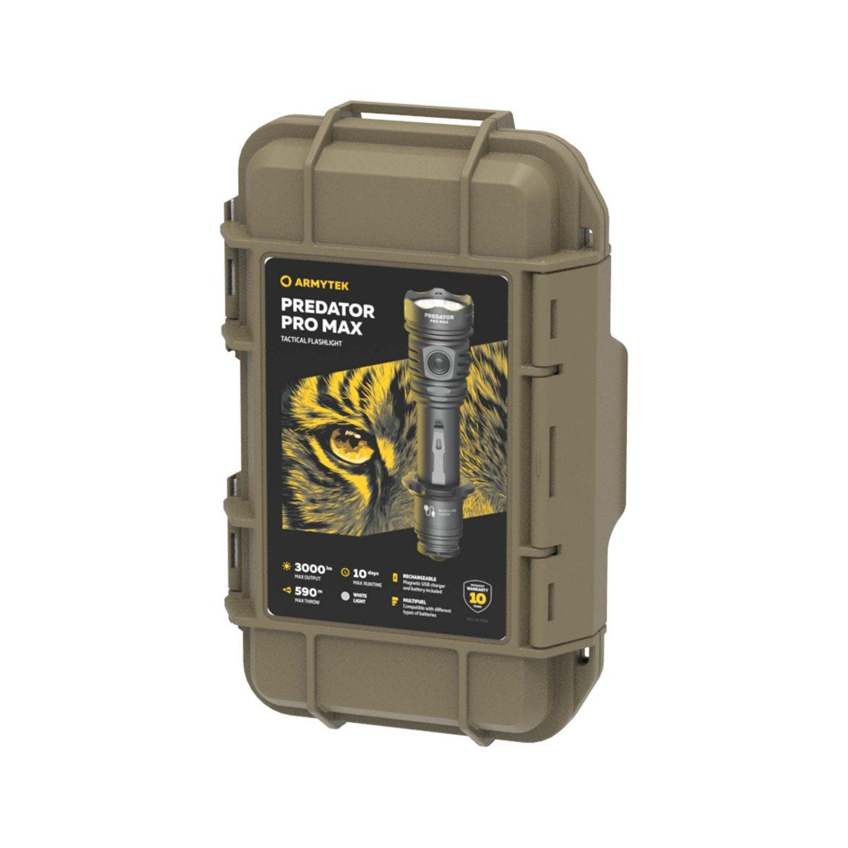 Armytek Predator Pro Max Magnet USB Tactical Flashlight