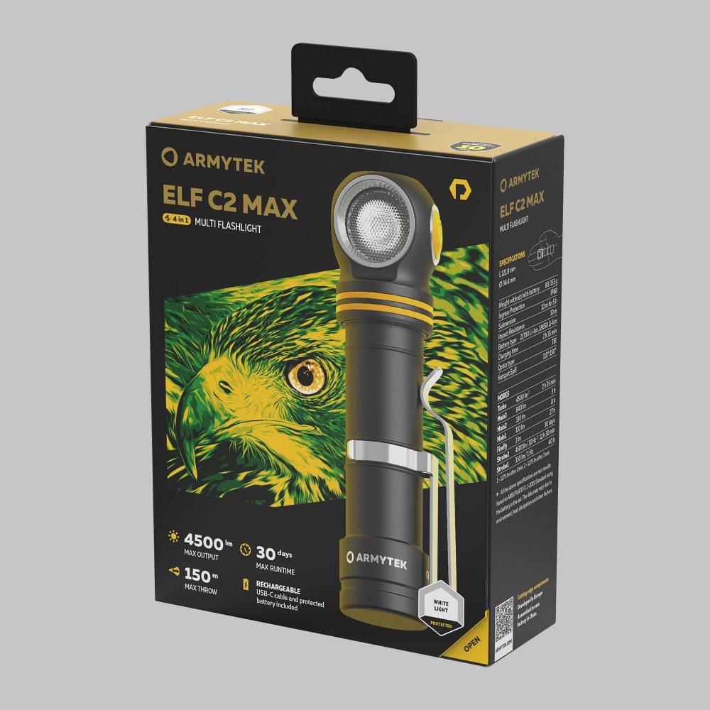Armytek Elf C2 Max Right-angle Flashlight