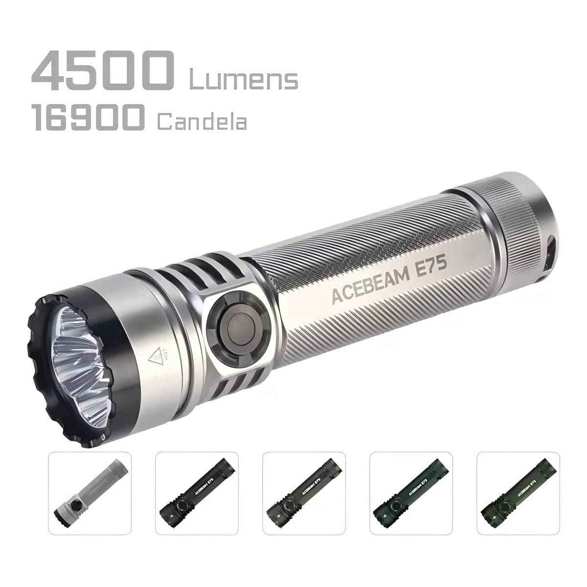 Acebeam E75 Quad-core High-performance 4500 Lumens Flashlight