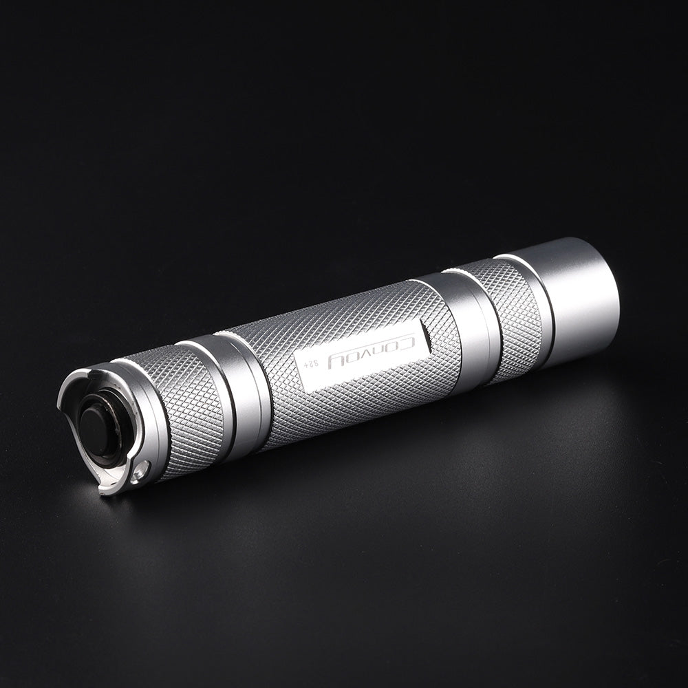 Convoy S2+ Silver 18650 Flashlight – LED & Driver Options