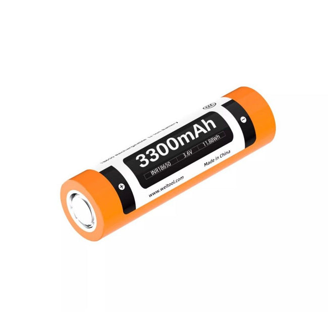 Weltool INR18-33 18650 flat top lithium ion battery