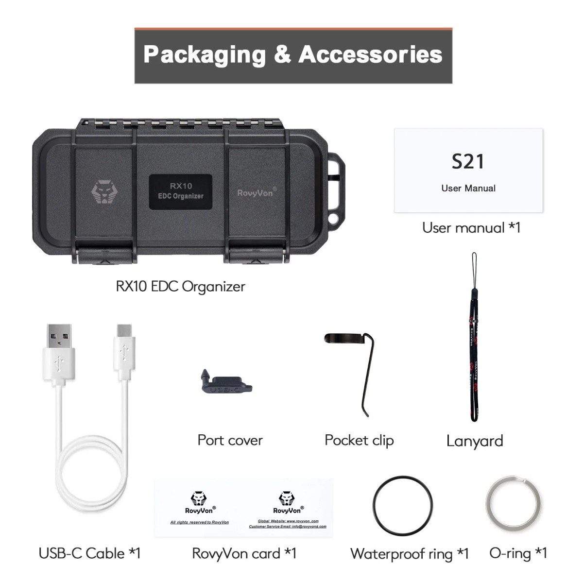 RovyVon S21 Compact Search Flashlight