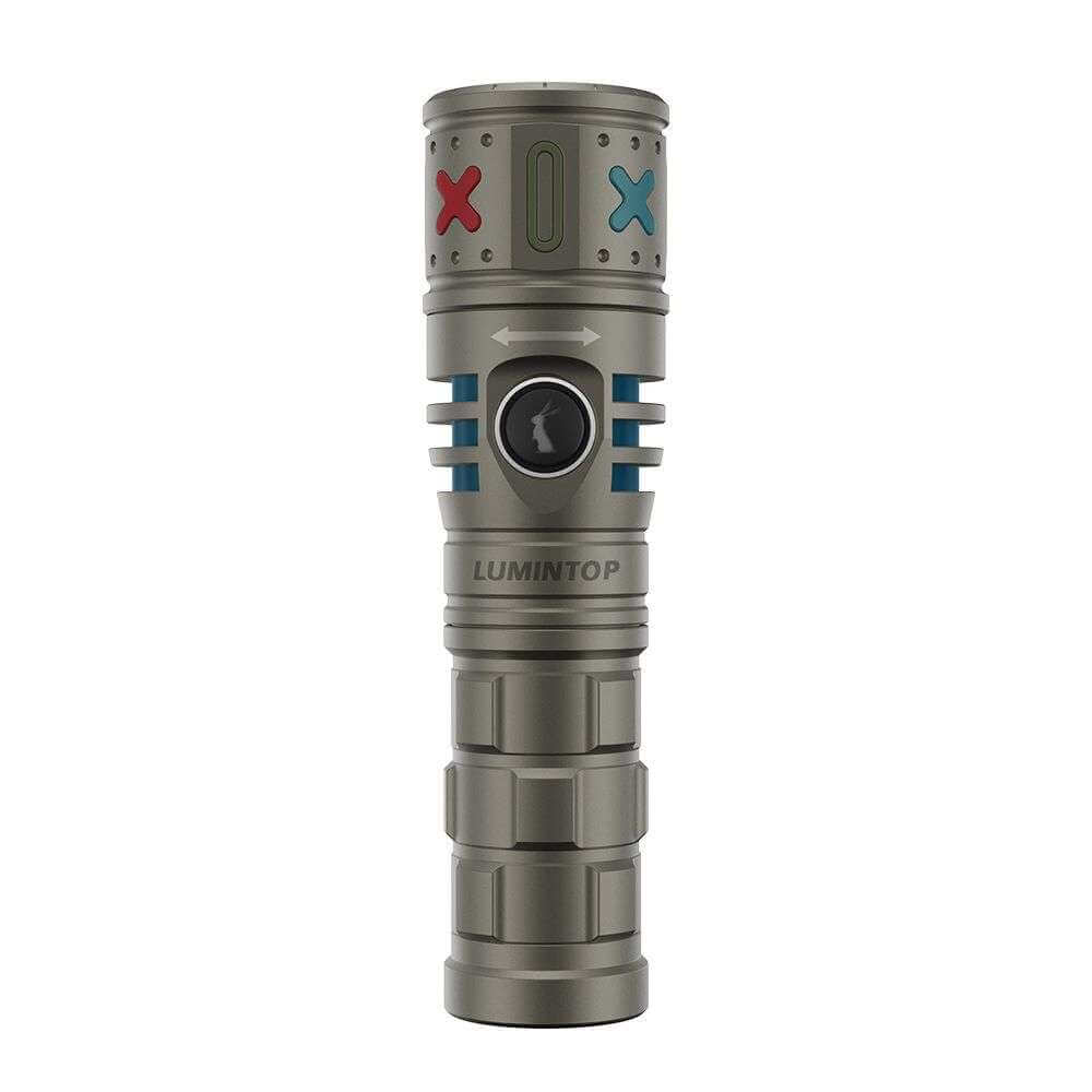 Lumintop XO 26650 Titanium LEP Zoom flashlight