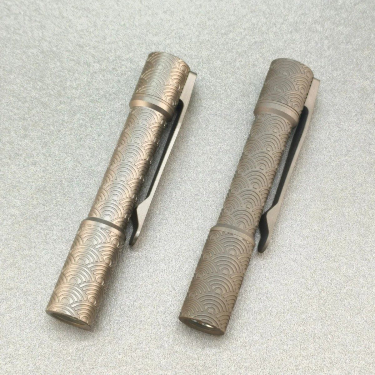 ReyLight Pineapple Mini Ti Full Seigaiha EDC Flashlight