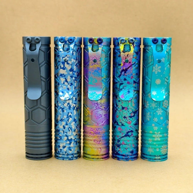 Reylight Dawn Hex- Ti anodized 18650 model