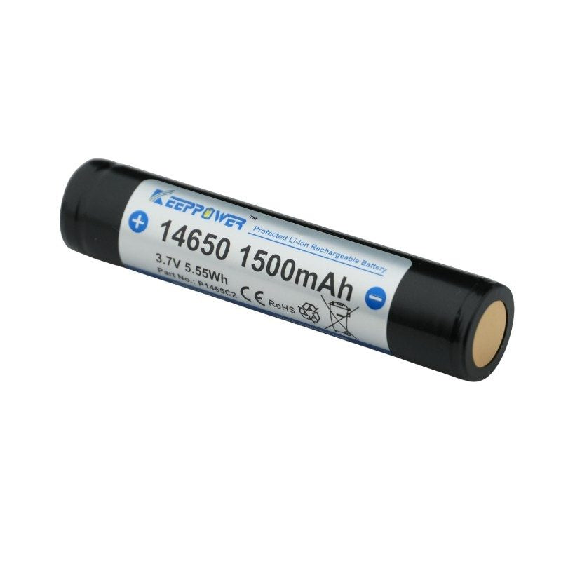 Keeppower P1465C2 1500mAh Protected Li-ion Rechargeable 14650 Battery