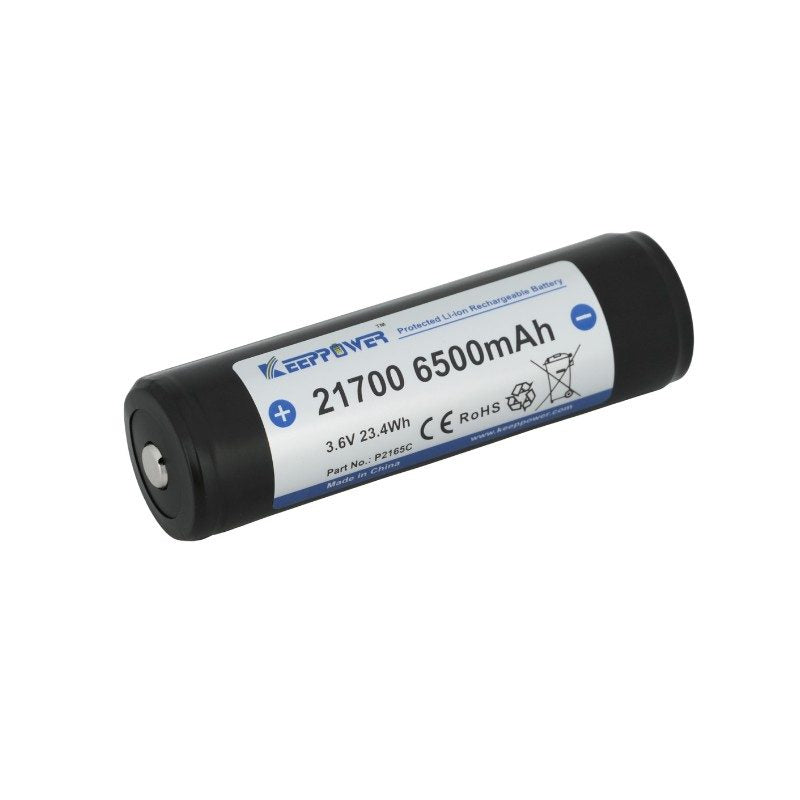 Keeppower P2165C Protected Li-ion Rechargeable 21700 Battery