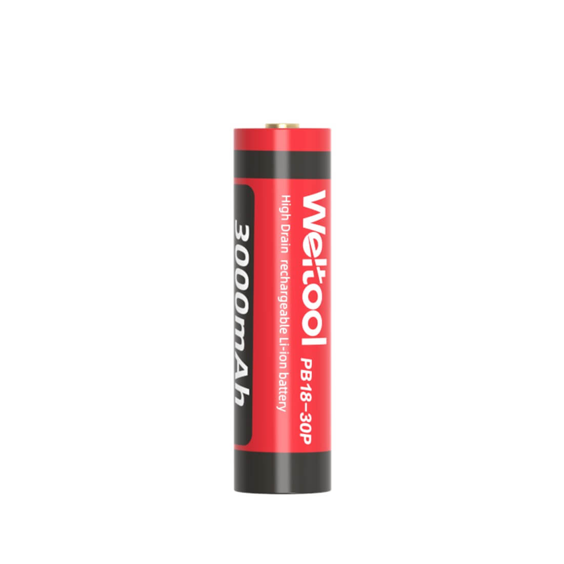 Weltool PB18-30P High Drain 15A 3000mAh Rechargeable 18650 Li-ion Battery