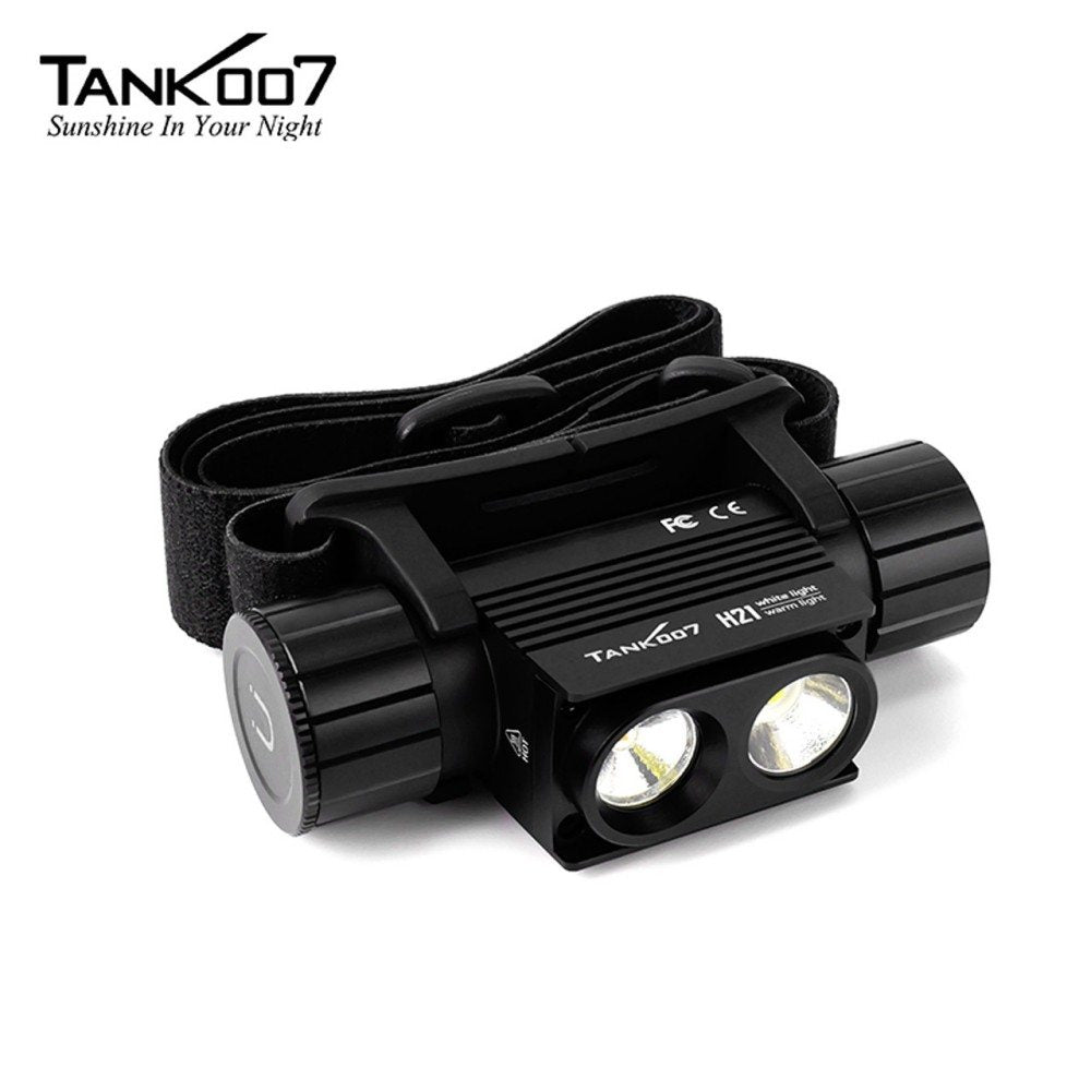 Tank007 H21 Magnetic Dual Lamp Portable Outdoor Headlamp