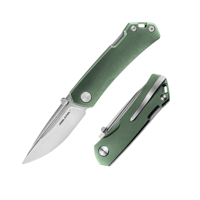 Real Steel LUNA Maius EDC Backlock Pocket Folding Knife – flashlightgo