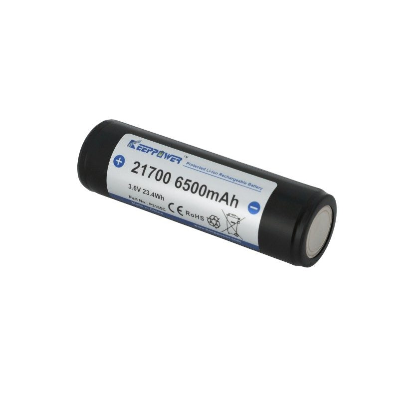 Keeppower P2165C Protected Li-ion Rechargeable 21700 Battery