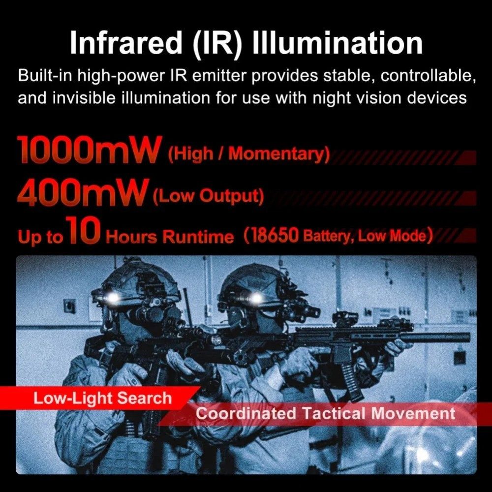 Nextorch WL52IR Dual-Light Tactical Flashlight