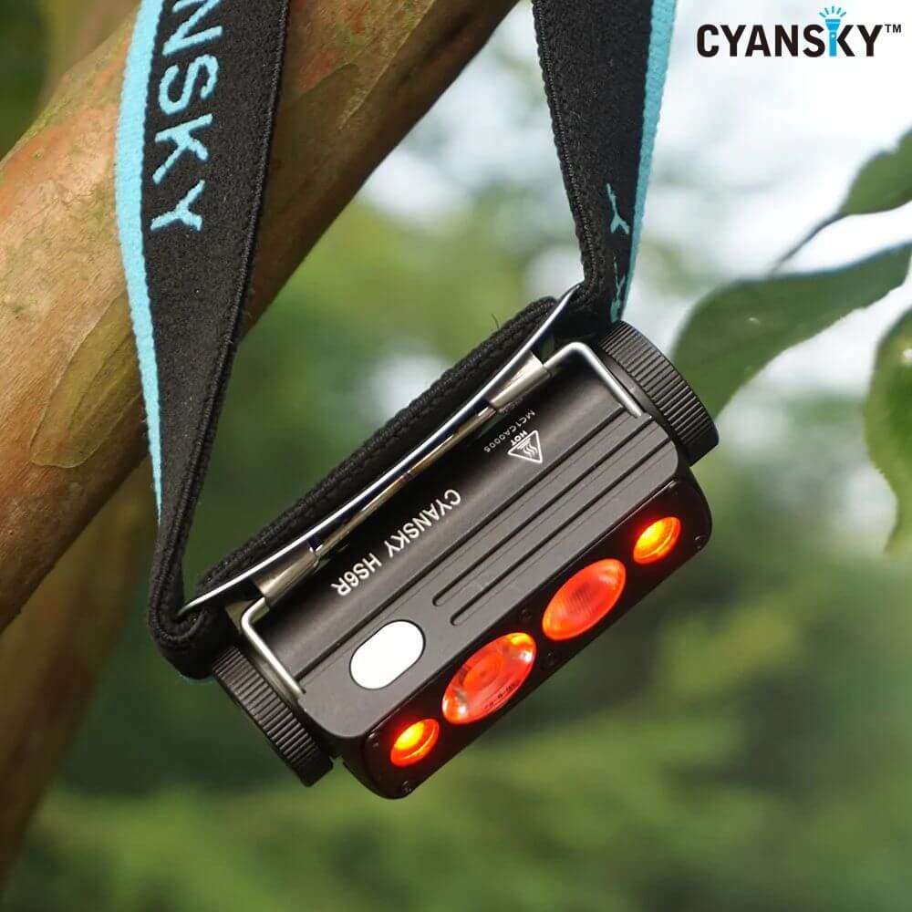 Cyansky HS6R 1400 Lumens Triple Output Rechargeable Headlamp