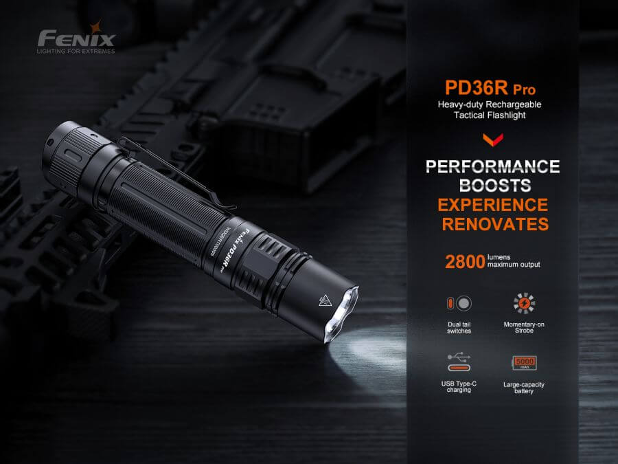 Fenix PD36R Pro Rechargeable Tactical Flashlight