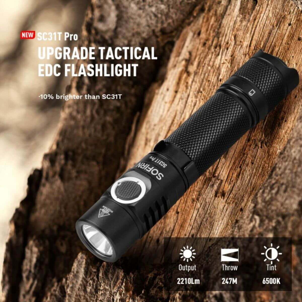Sofirn SC31T Pro Tactical Flashlight
