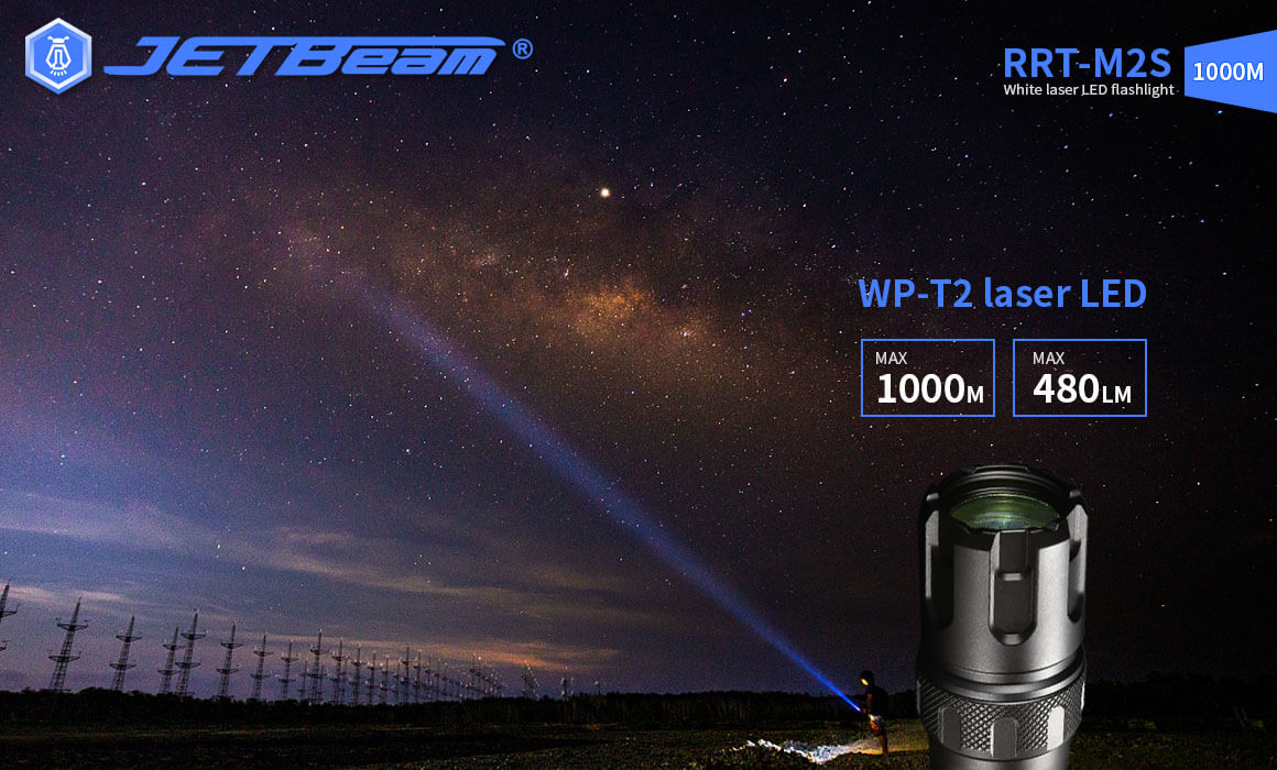 Jetbeam RRT-M2S Laser LED Flashlight