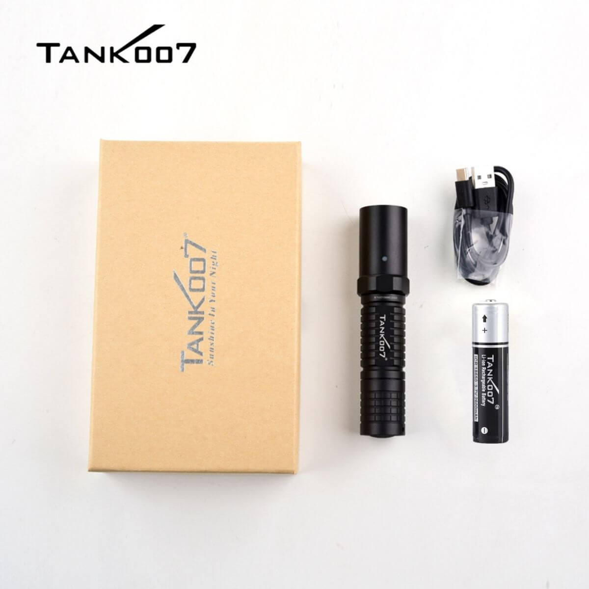 Tank007 UV L03C NDT Forensic Rechargeable 365nm Ultraviolet Torch