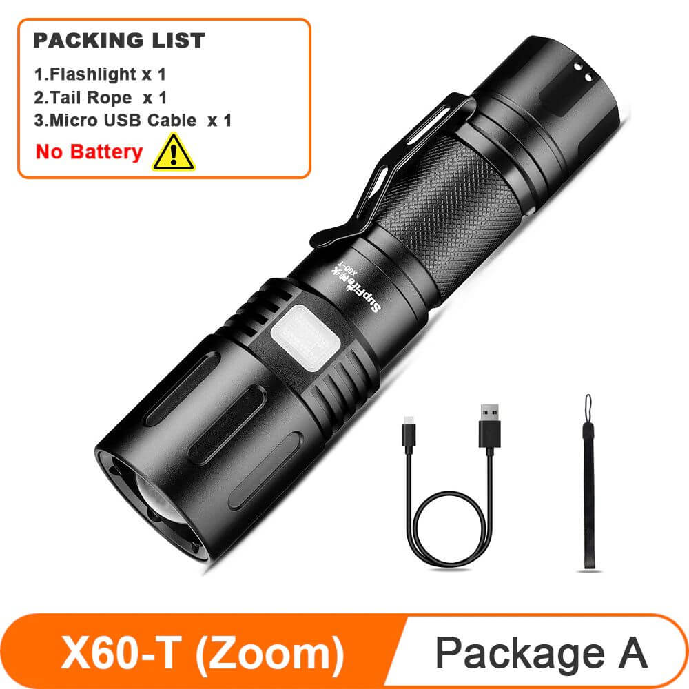 Superfire X60-T MINI Tactical Flashlight – flashlightgo