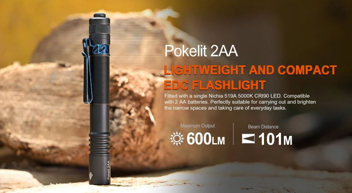 Acebeam Pokelit 2*AA EDC Flashlight