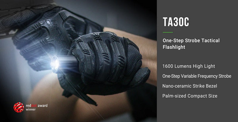 Nextorch TA30C One-step Strobe Tactical Flashlight