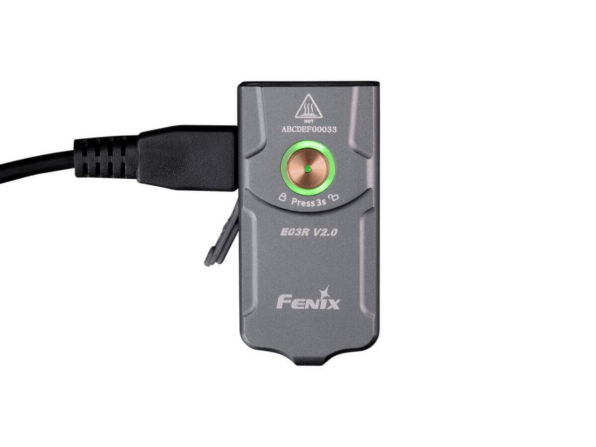 Fenix E03R V2.0 500 Lumens All-Metal Keychain Flashlight