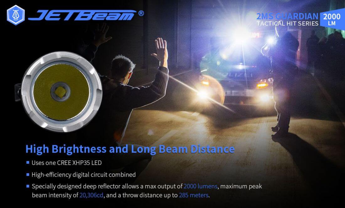 Jetbeam 2MS Tactical Flashlight