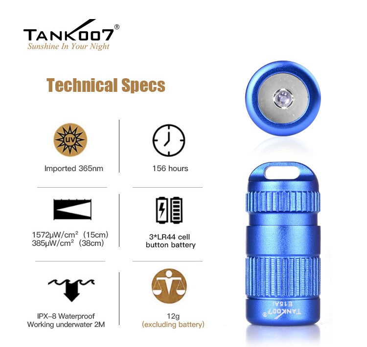 TANK007 E15 Ai Mini Keychain Flashlight